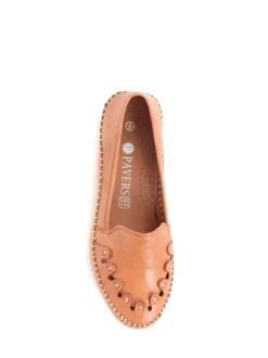 Pavers Leather Slip-On Pumps