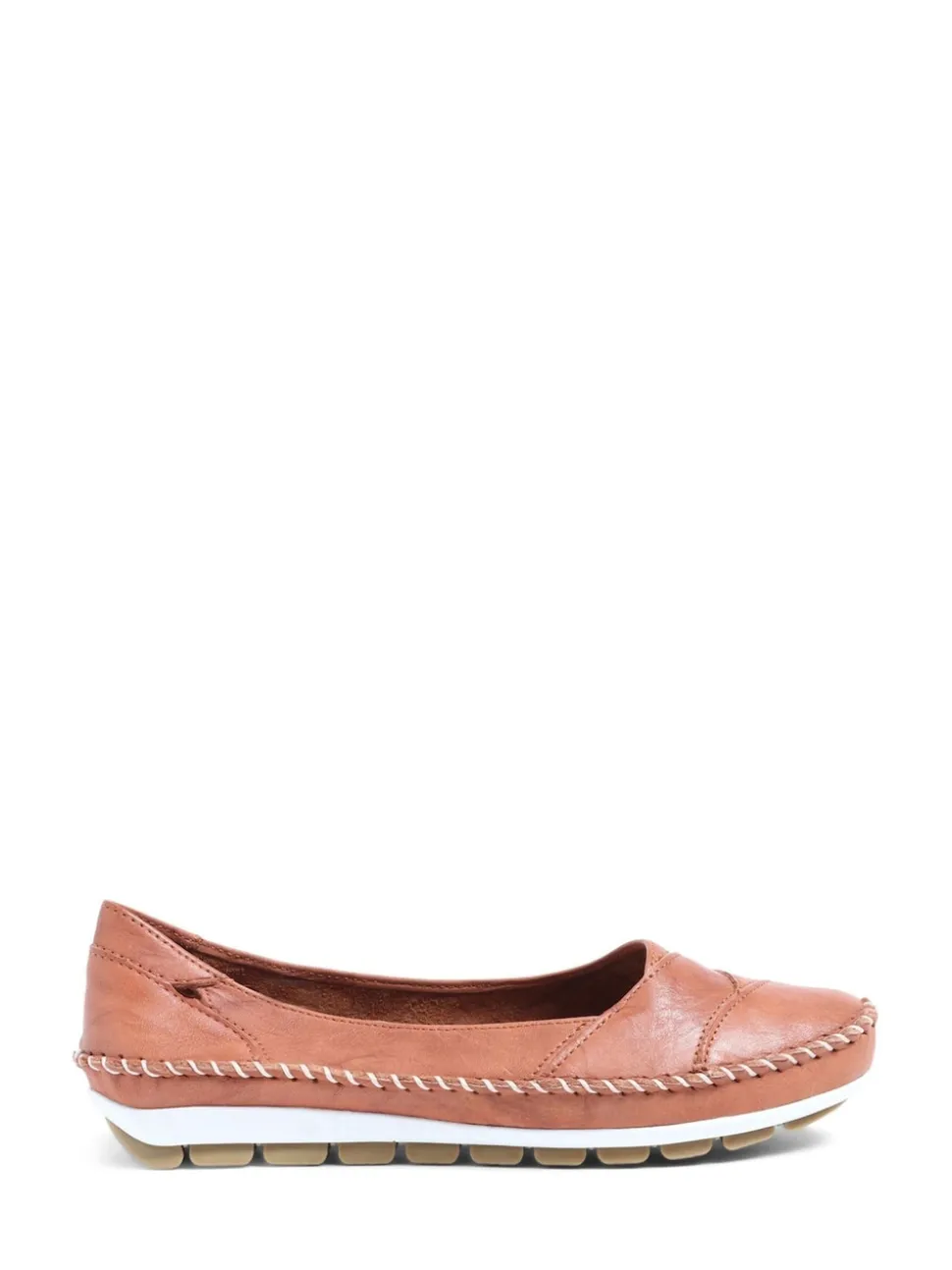 Pavers Natural Pavers Leather Slip On White Shoes
