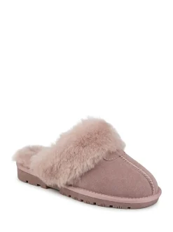 Pavers Pink Pavers Sheepskin Lined Slippers