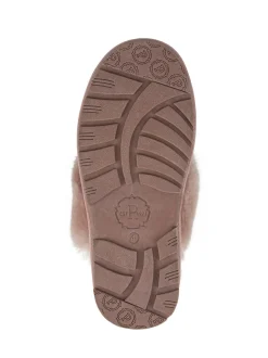 Pavers Pink Pavers Sheepskin Lined Slippers