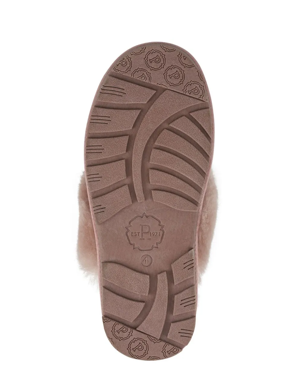 Pavers Pink Pavers Sheepskin Lined Slippers