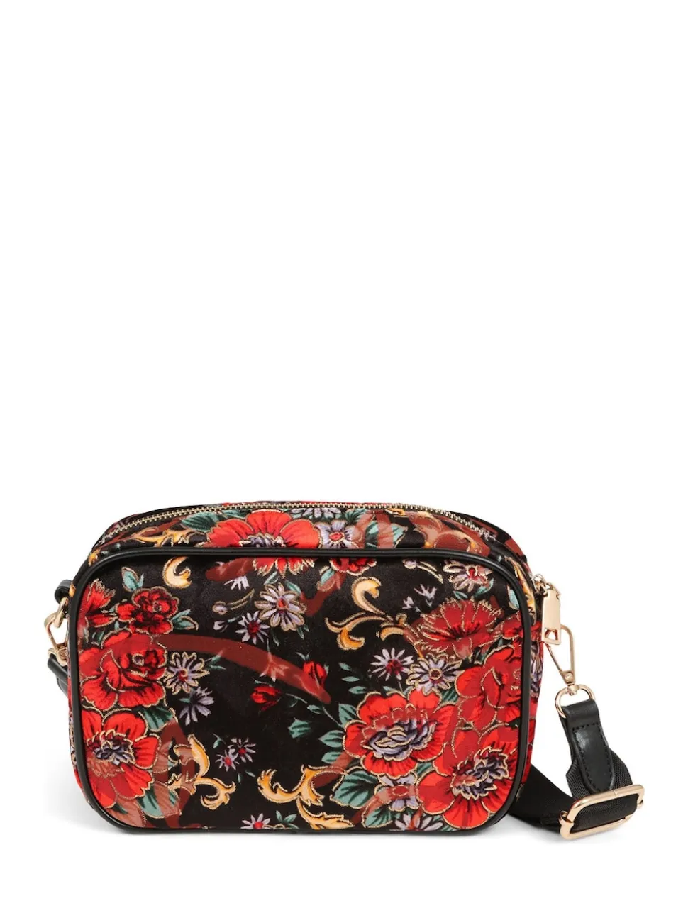 Pavers Red Floral Shoulder Bag