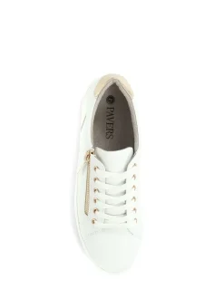 Pavers White Pavers Chunky Platform Trainers
