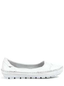 Pavers White Pavers Leather Slip On White Shoes