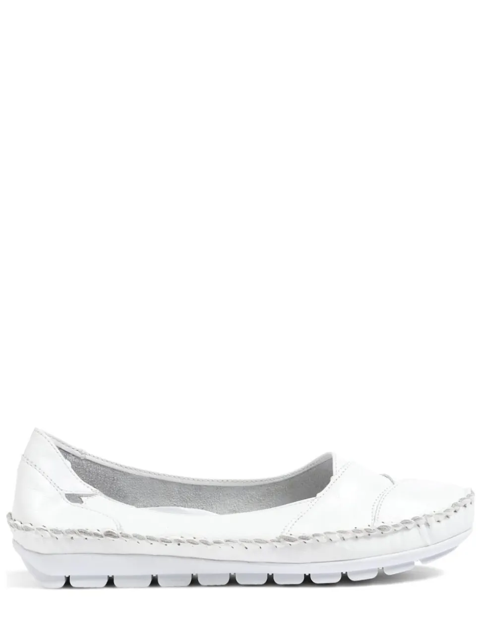 Pavers White Pavers Leather Slip On White Shoes