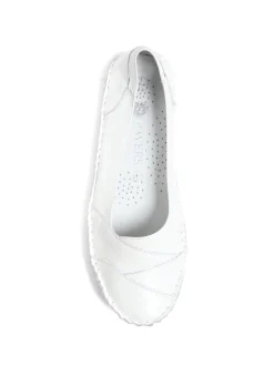 Pavers White Pavers Leather Slip On White Shoes