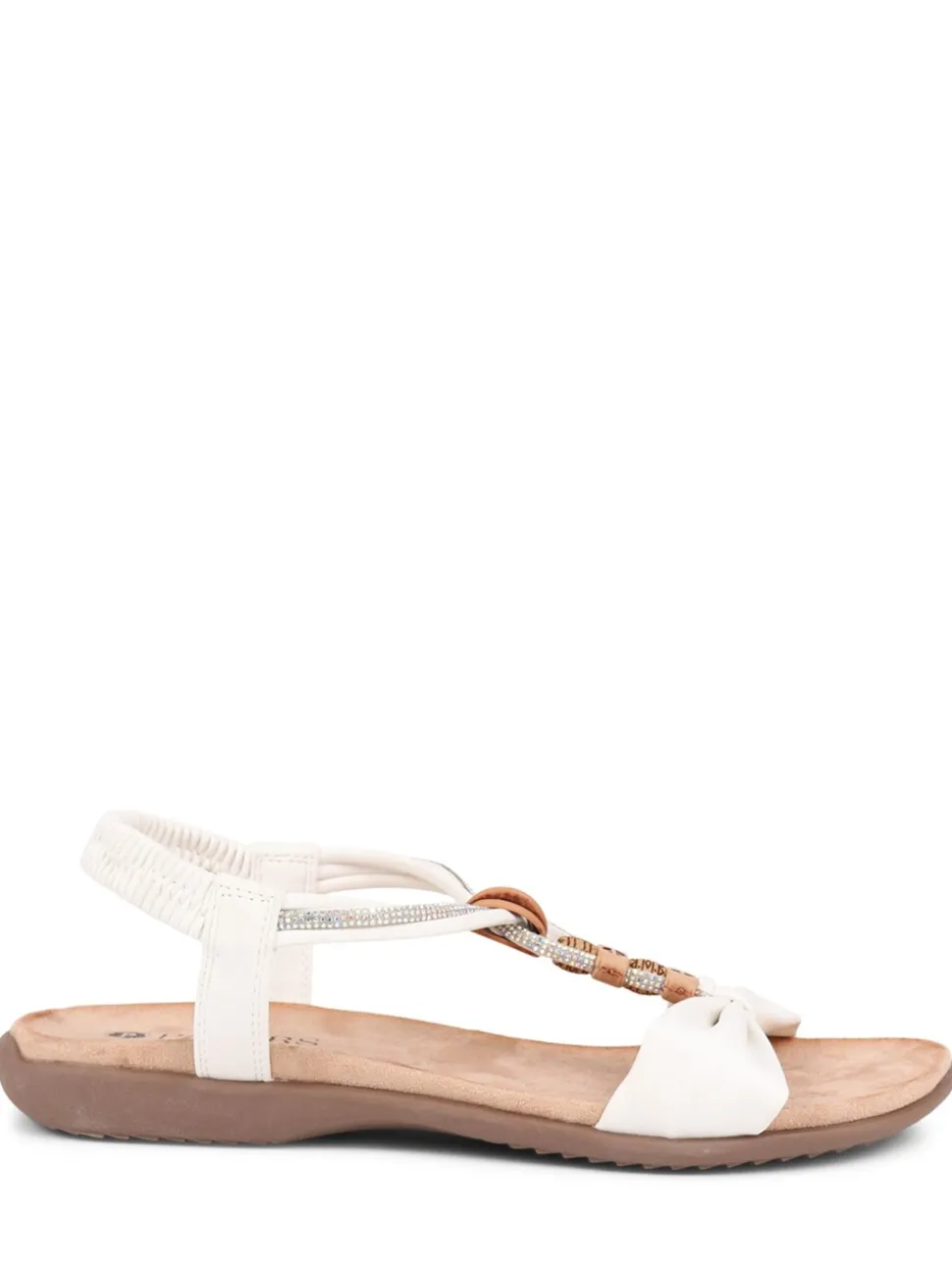 Pavers White Slip-On Sandals