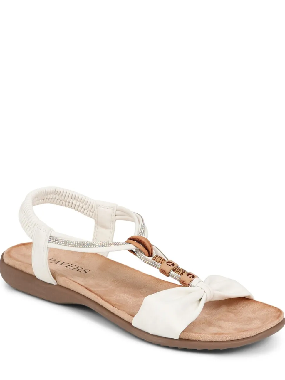 Pavers White Slip-On Sandals