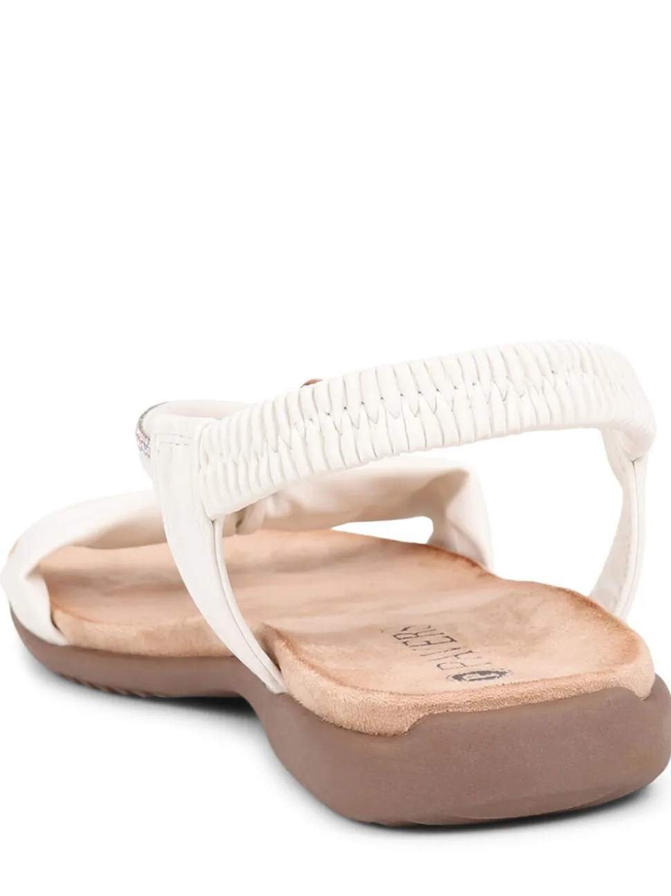 Pavers White Slip-On Sandals