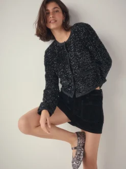 Pewter Sequin Forever Comfort® Embellished Sequin Mary Jane Shoes