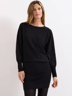 Phase Eight Black Becca Hotfix Dress