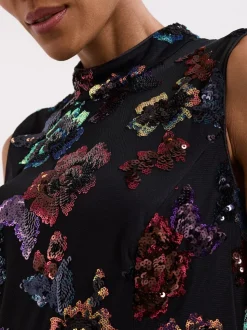 Phase Eight Black Lela Sequin Dress