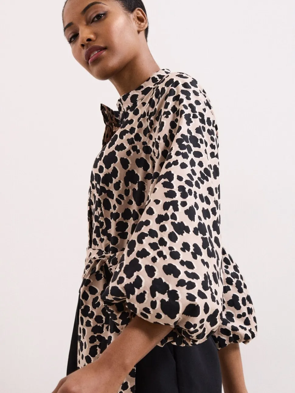 Phase Eight Black Leopard Jumpsuit