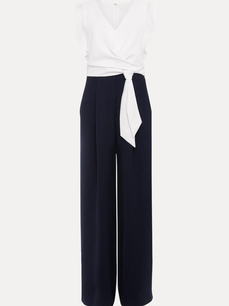 Phase Eight Blue Ayla Ruffle Jumpsuit