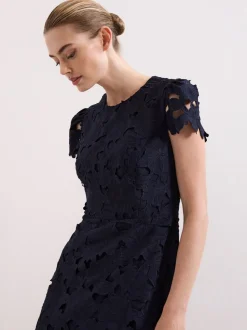 Phase Eight Blue Leilani Lace Dress