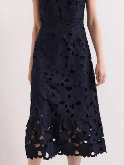 Phase Eight Blue Leilani Lace Dress