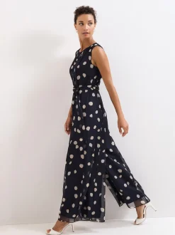 Phase Eight Blue Maxine Spot Jumpsuit