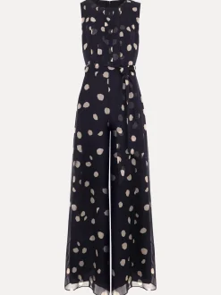 Phase Eight Blue Maxine Spot Jumpsuit