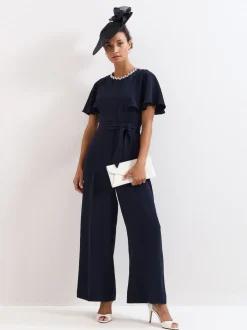 Phase Eight Blue Petite Orwen Jumpsuit