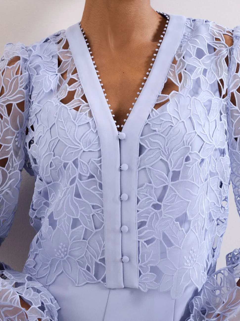 Phase Eight Blue Petite Winona Lace Jumpsuit
