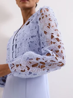 Phase Eight Blue Petite Winona Lace Jumpsuit
