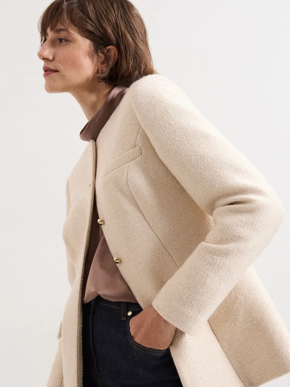 Phase Eight Cream Graziella Jacket