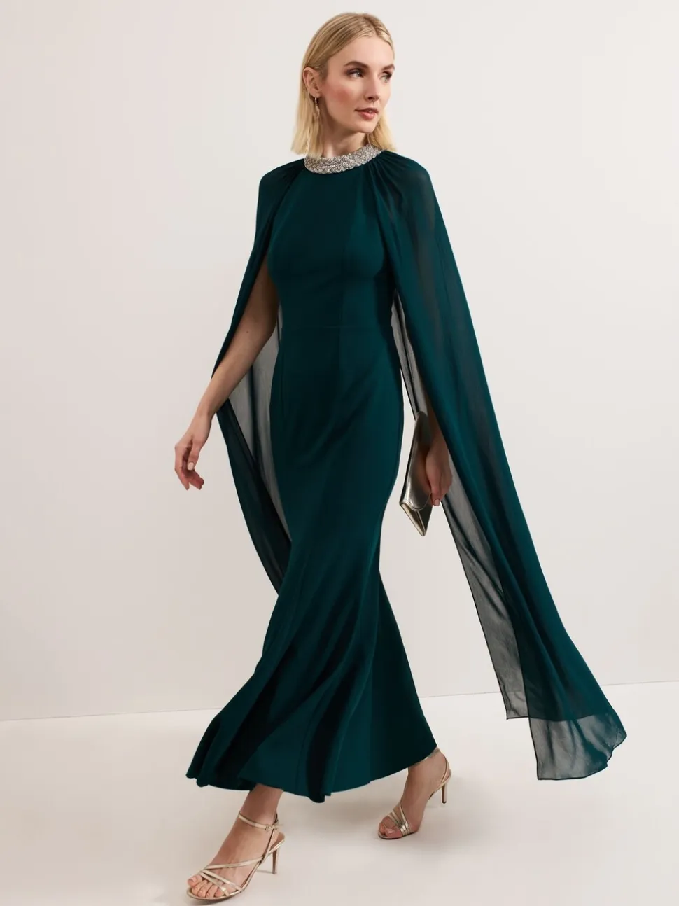 Phase Eight Green Bridie Maxi Dress