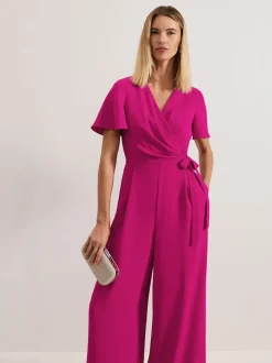 Phase Eight Pink Julissa Wide Leg Jumpsuit