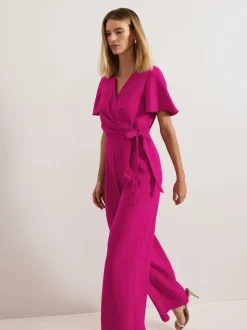 Phase Eight Pink Julissa Wide Leg Jumpsuit
