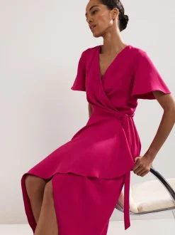 Phase Eight Pink Julissa Wrap Dress