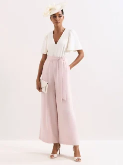 Phase Eight Pink Petite Kallie Jumpsuit