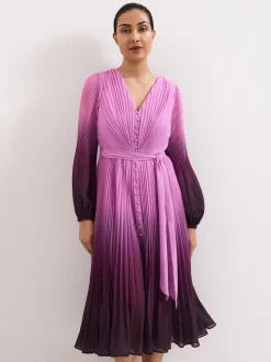 Phase Eight Purple Petite Mira Ombre Dress