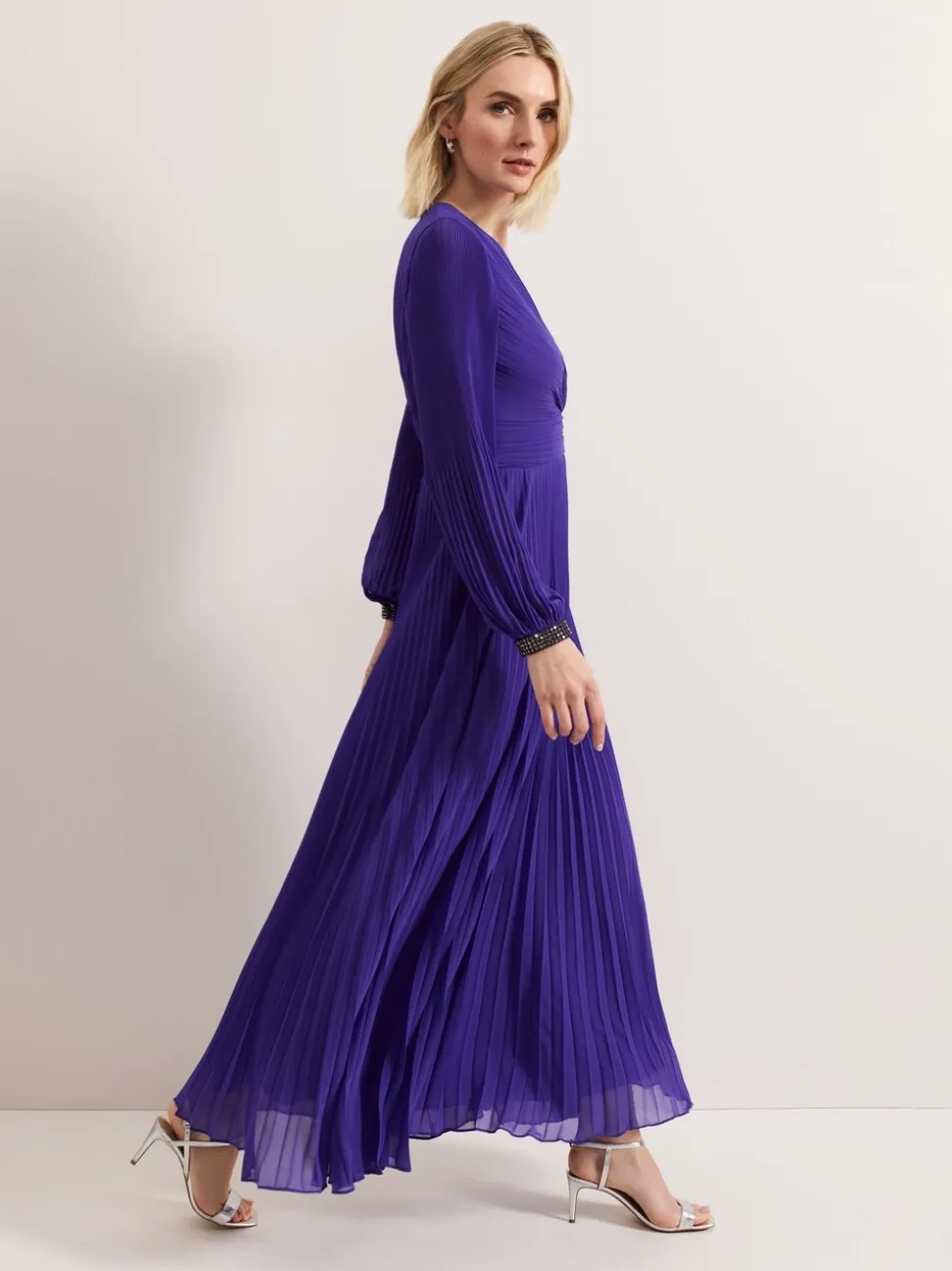 Phase Eight Purple Vila Beaded Dress