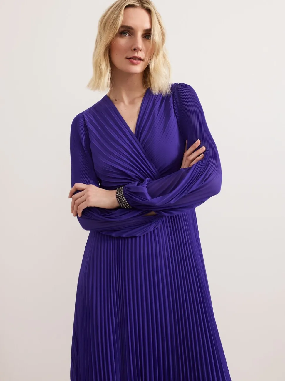 Phase Eight Purple Vila Beaded Dress