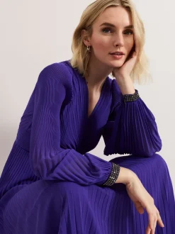 Phase Eight Purple Vila Beaded Dress