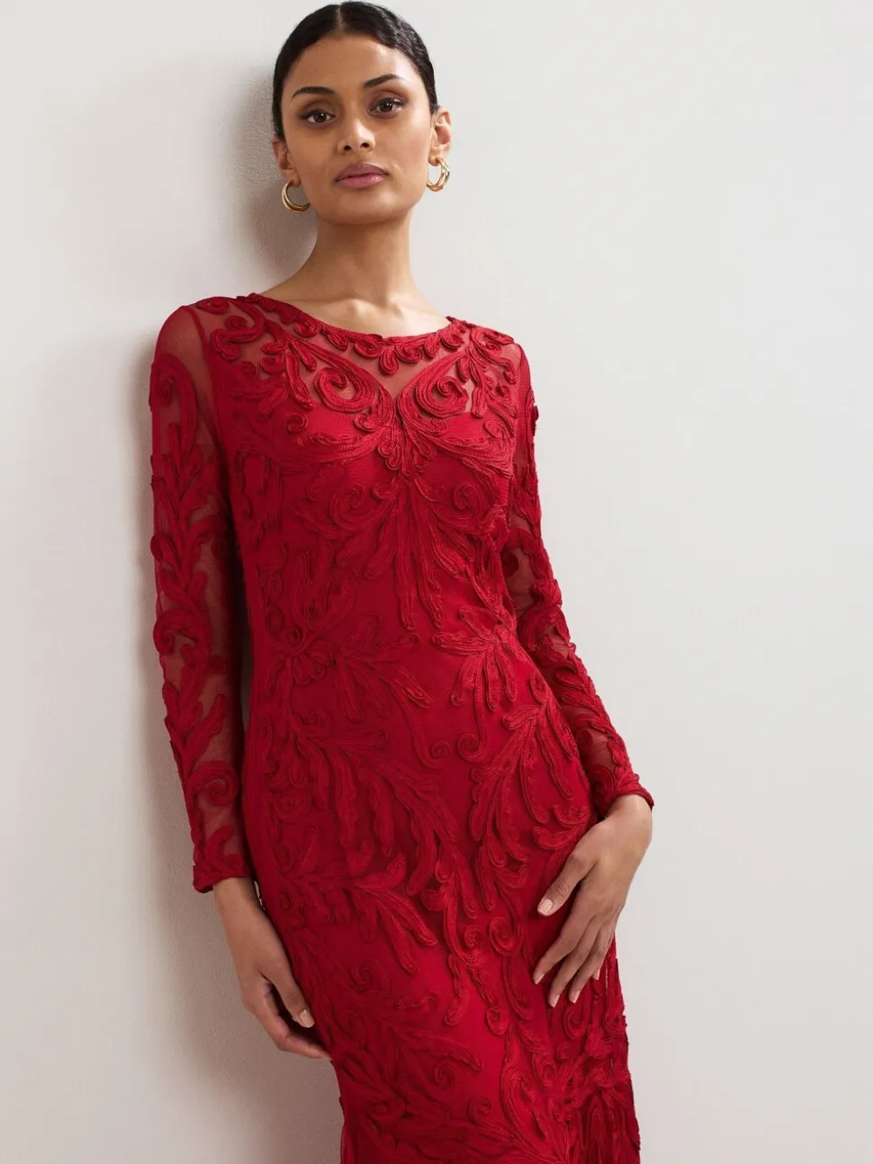 Phase Eight Red Phoenix Maxi Dress