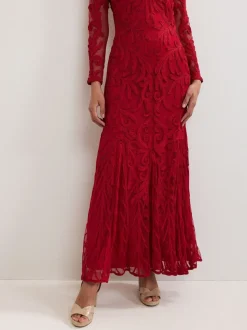 Phase Eight Red Phoenix Maxi Dress