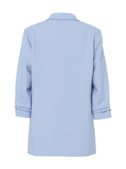 PIECES Blue 3/4 Sleeve Blazer