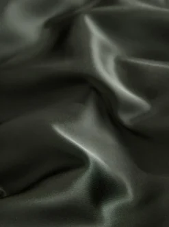 Pine Green Satin Cowl Neck Wedding Guest Bridesmaid Maxi Dress