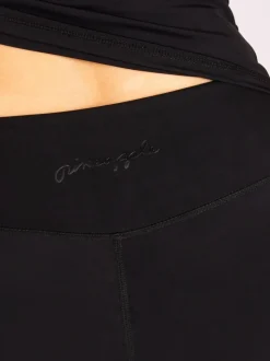 Pineapple Black Active Stretch Pocket Cycling Shorts
