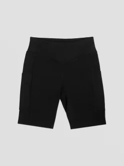 Pineapple Black Active Stretch Pocket Cycling Shorts