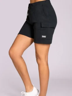 Pineapple Black Cargo Womens Shorts