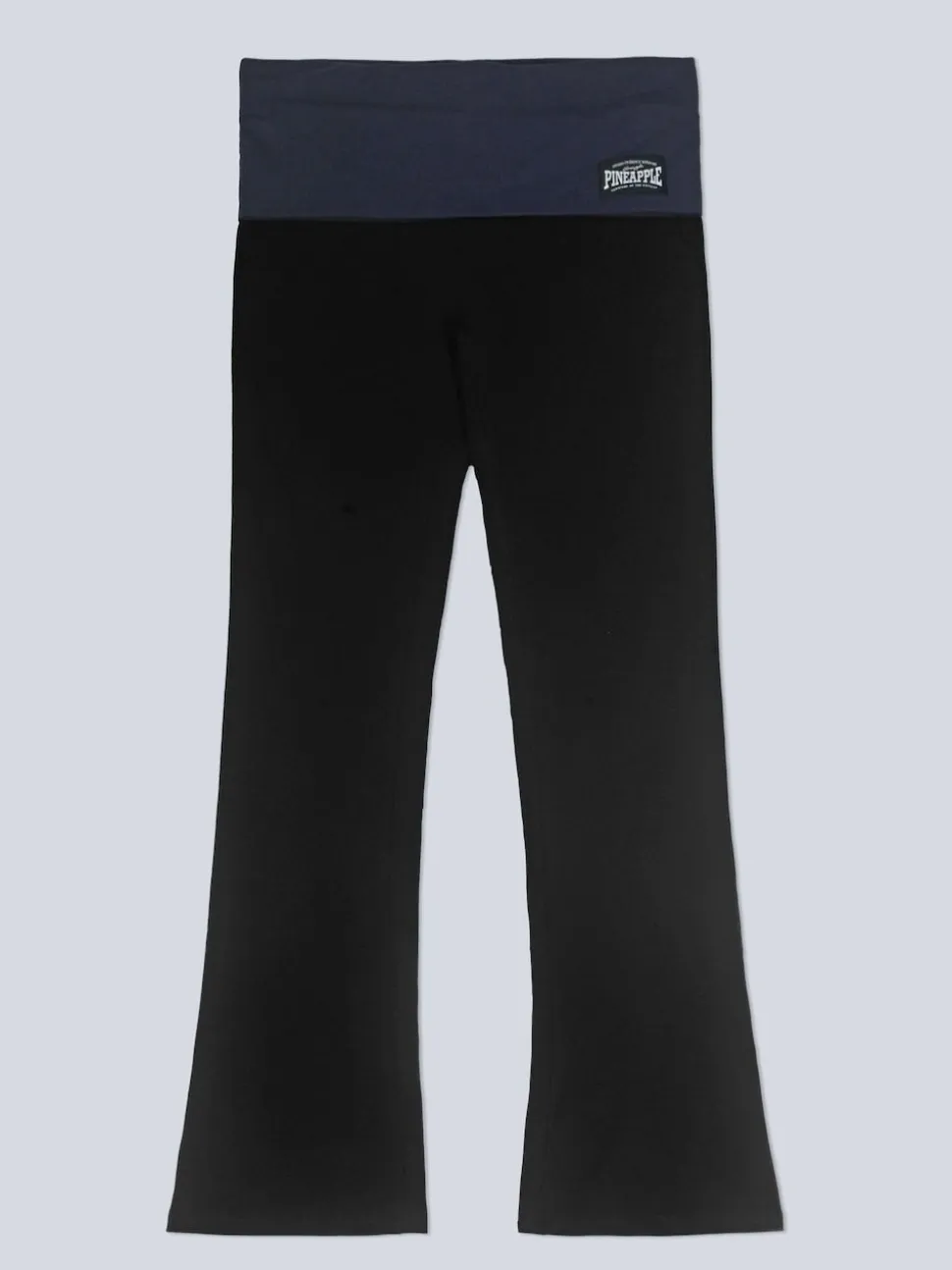 Pineapple Black charcoal Womens Fold Waistband Jersey Trousers