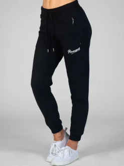 Pineapple Black Petite Skinny Zip Joggers