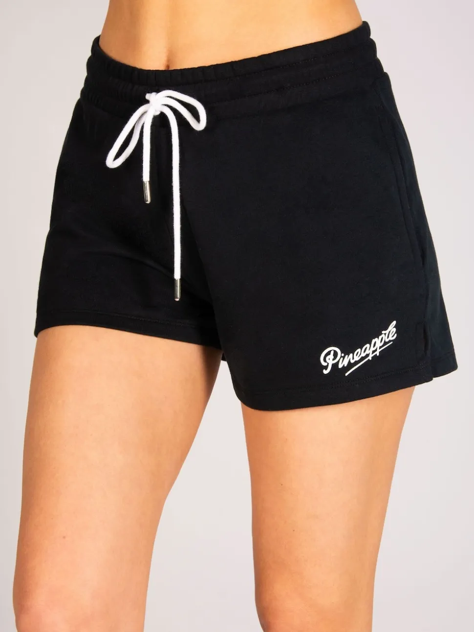 Pineapple Black Retro Shorts