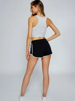 Pineapple Black Sweat Shorts