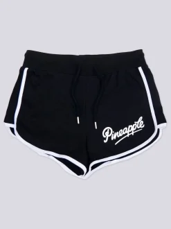 Pineapple Black Sweat Shorts