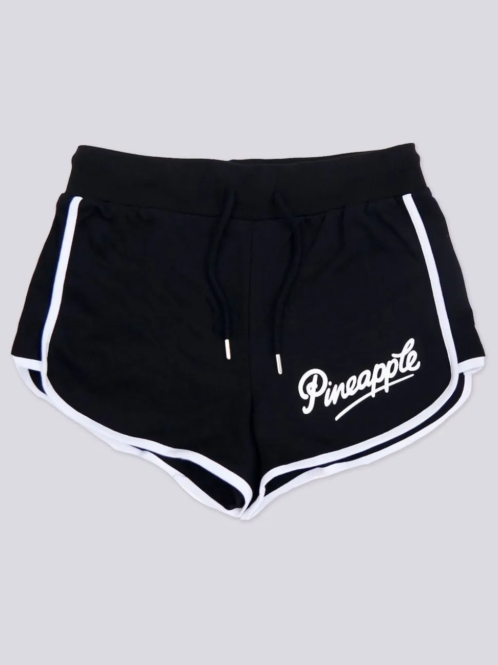 Pineapple Black Sweat Shorts