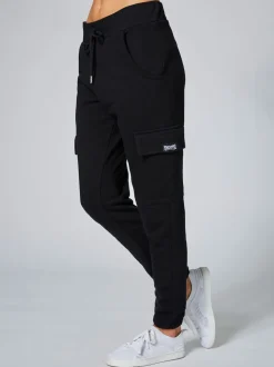 Pineapple Black Womens Cargo Joggers