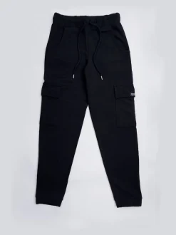 Pineapple Black Womens Cargo Joggers